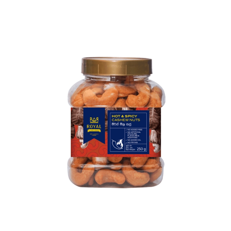 250g Hot & Spicy Cashew Nuts - PET Bottles